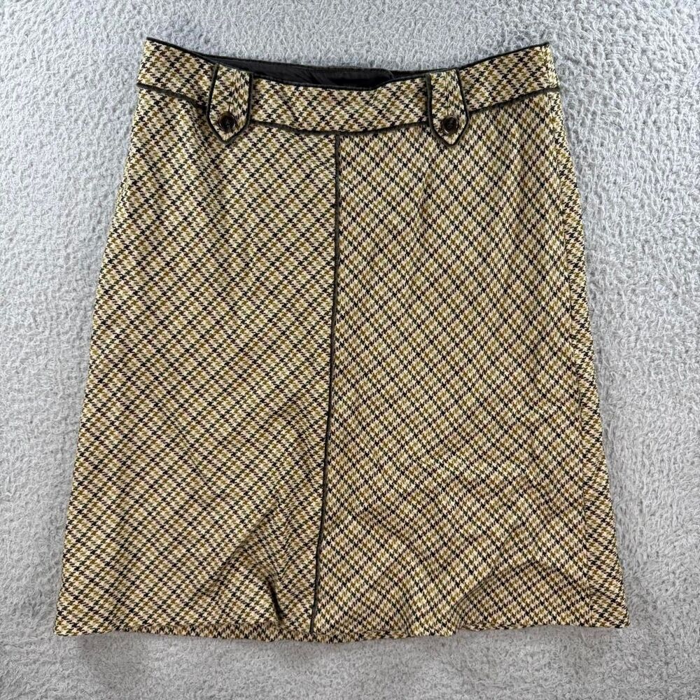 Studio Women's Brown and Green Skirt